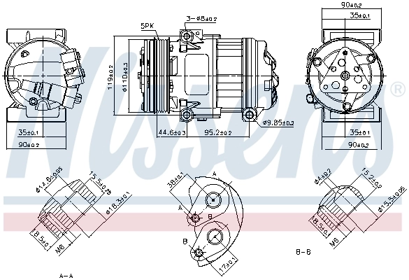 Насос кондиционера Nissens 890055