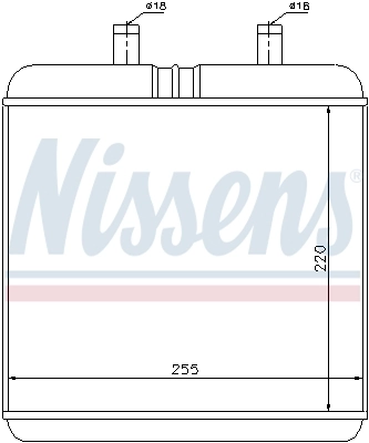 Радиатор отопителя Nissens 71810