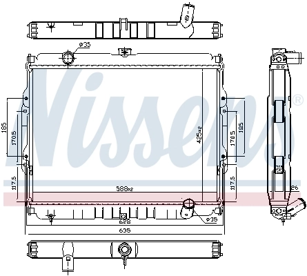 Радиатор 67046 Nissens