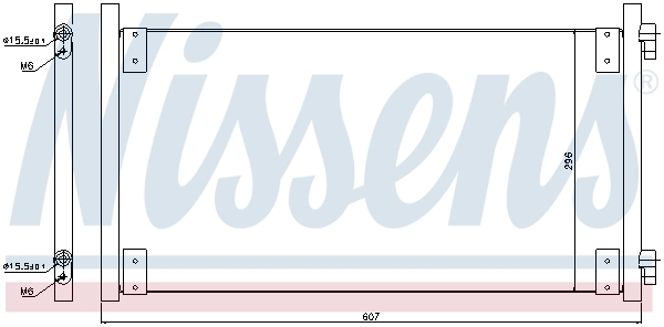 Радиатор охлаждения кондиционера Nissens 94596