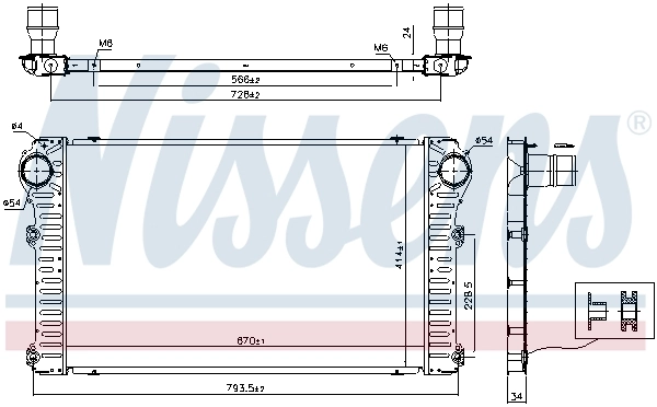 Интеркулер 96347 Nissens