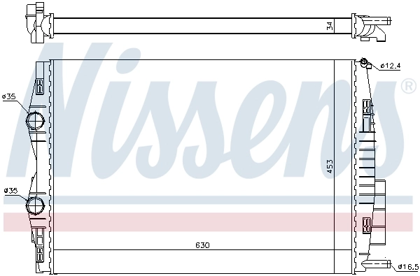 Радиатор 637633 Nissens
