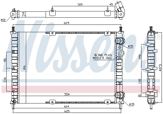 Радиатор охлаждения двигателя Magneti Marelli BM165 цена, от 109.00 USD