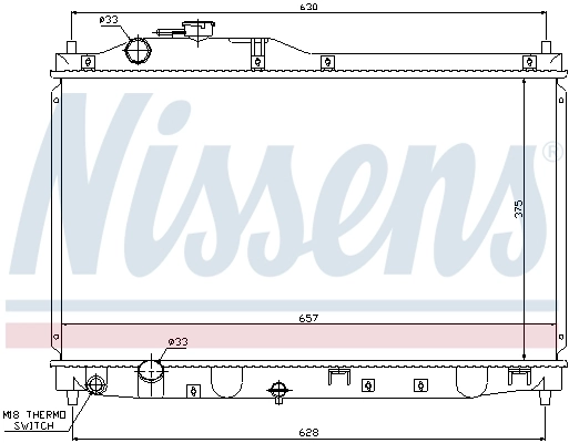 Радиатор 68145 Nissens