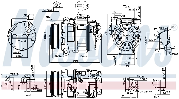 Насос кондиционера Nissens 890358