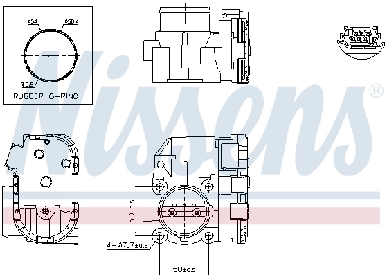 Дроссельная заслонка в сборе Bosch 280750042 цена, от 25.59 USD