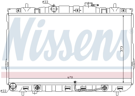 Радиатор 67468 Nissens