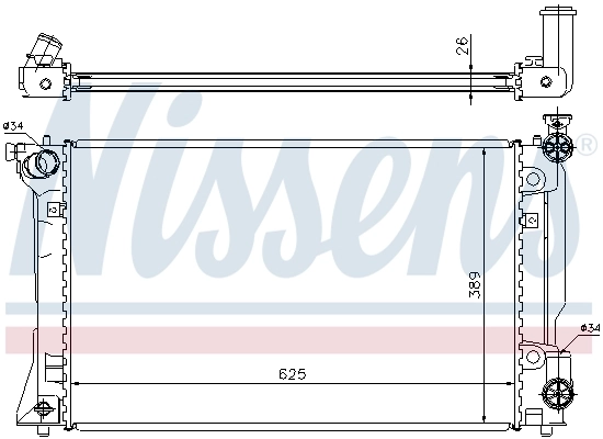 Радиатор 64667A Nissens