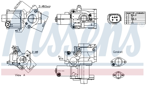 95511105101 VAG Клапан рециркуляции отработавших газов EGR