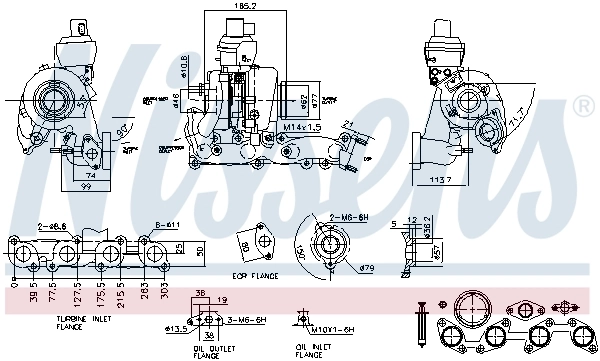 Турбонагнетатель Garrett 53039880137 цена, от 374.90 USD