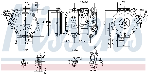 Насос кондиционера Nissens 890876