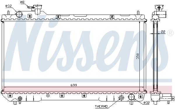 Радиатор 2213135 Denso