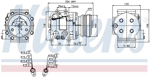  Компрессор кондиционера Mazda 323 