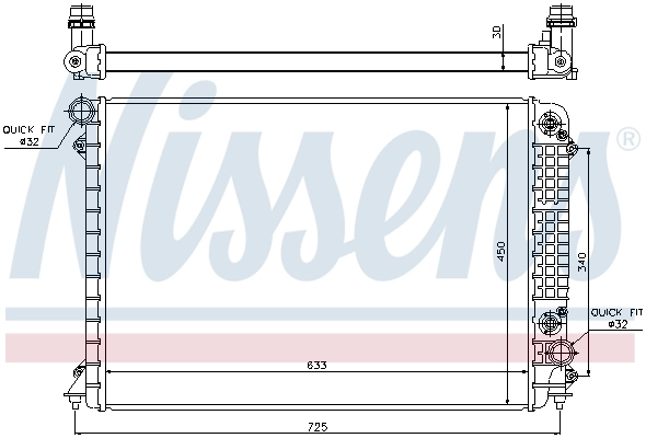Радиатор 60241 Nissens