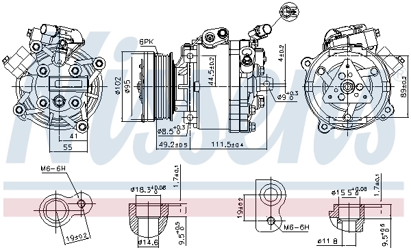 Насос кондиционера Nissens 890666