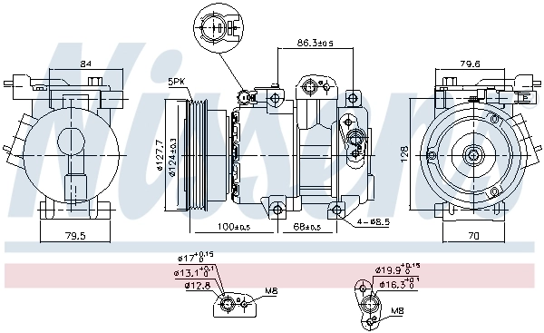 Насос кондиционера Nissens 890232