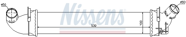 Радиатор интеркуллера Nissens 96602
