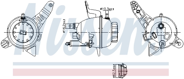  Расширительный бачок Nissens 996390