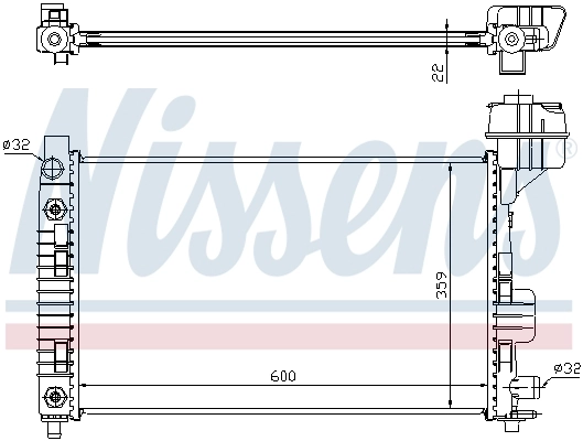 Радиатор 62661A Nissens
