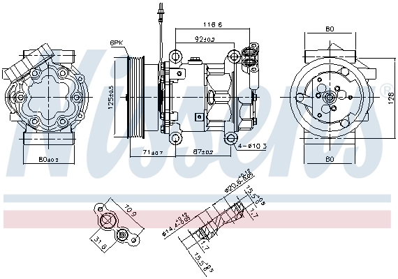 Compressor de aparelho de ar condicionado Renault Clio LB0, LB1, LB2