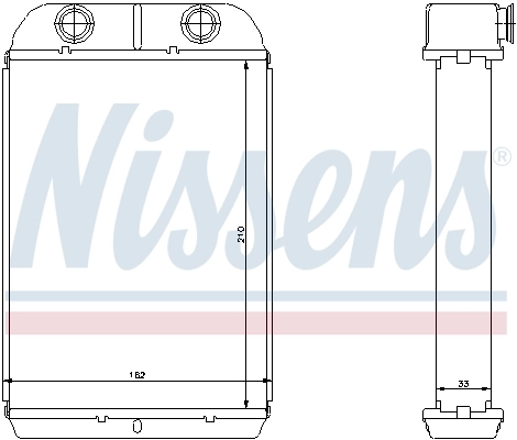 Радиатор отопителя Nissens 71452