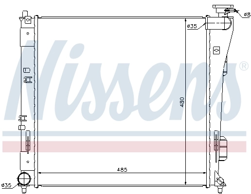 Радиатор 67606 Nissens