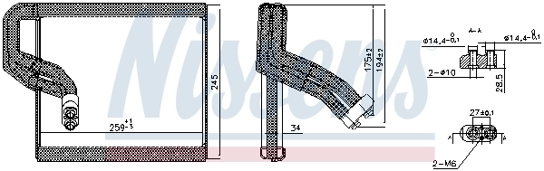 Испаритель кондиционера NIS92416 Nissens