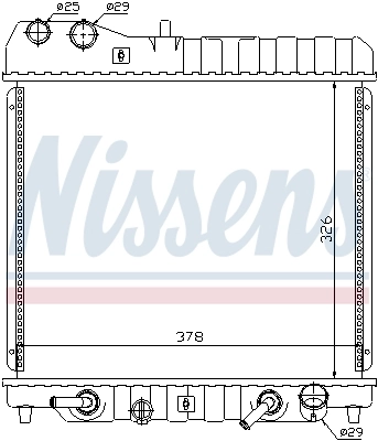 Радиатор охлаждения Nissens 68111