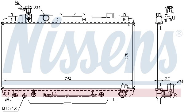 Радиатор 64644A Nissens