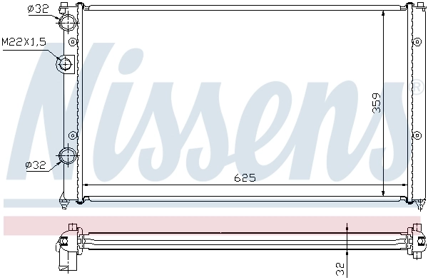 Радиатор 652551 Nissens