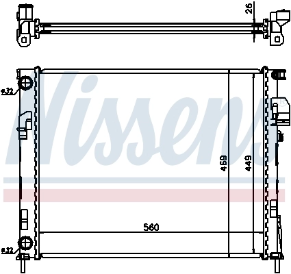 Радиатор 63025A Nissens