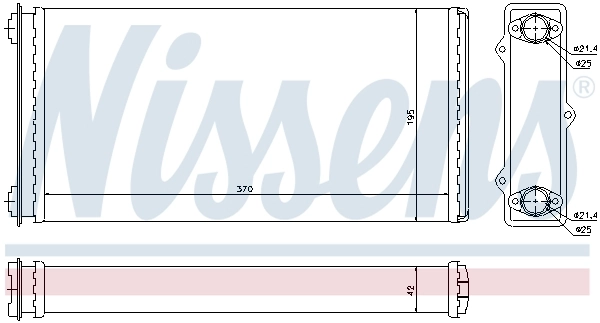 Радиатор отопителя Nissens 71301