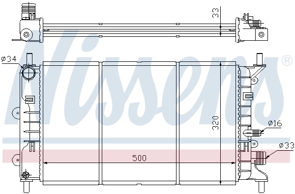 Радиатор 621621 Nissens