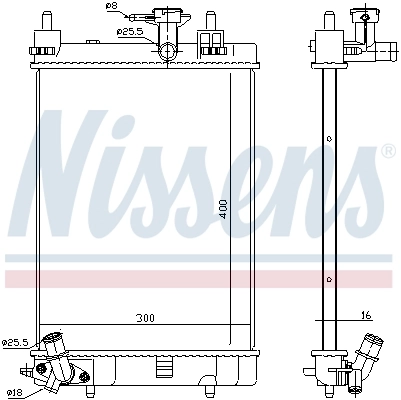 Радиатор 617554 Nissens
