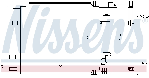 Radiador de aparelho de ar condicionado Nissan Versa preço, a partir de 133,18 USD