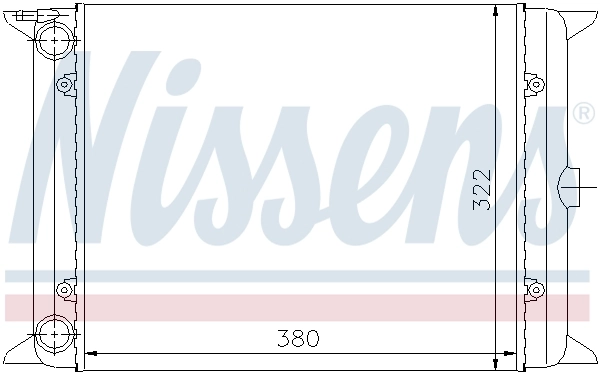 Радиатор охлаждения Nissens 65140