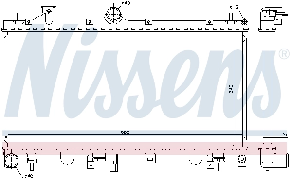 Радиатор 67736 Nissens