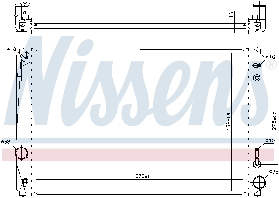 Радиатор охлаждения Toyota 1640031430