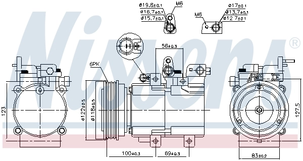 Насос кондиционера Nissens 890130