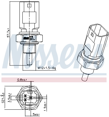 Sensor de temperatura do fluido de esfriamento Renault Espace 4 JK0
