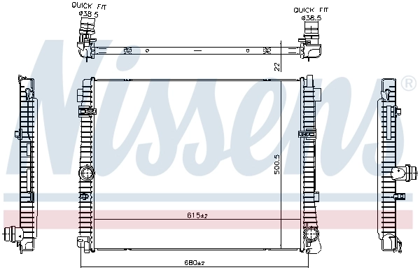 Radiador de esfriamento de motor BMW 3 G21, G81
