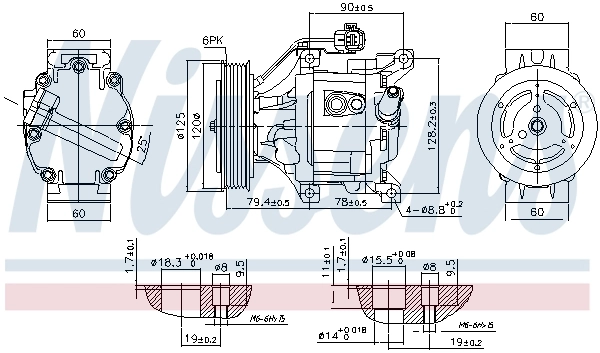 890323 Nissens Компрессор хладагента