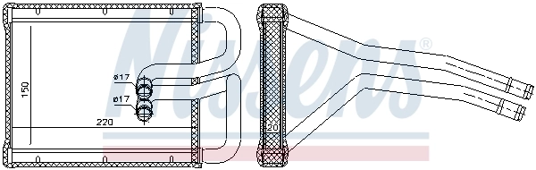 Радиатор отопителя Nissens 77642