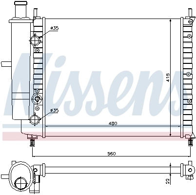 Радиатор 61779 Nissens