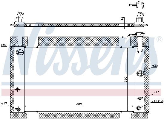 Радиатор 646809 Nissens
