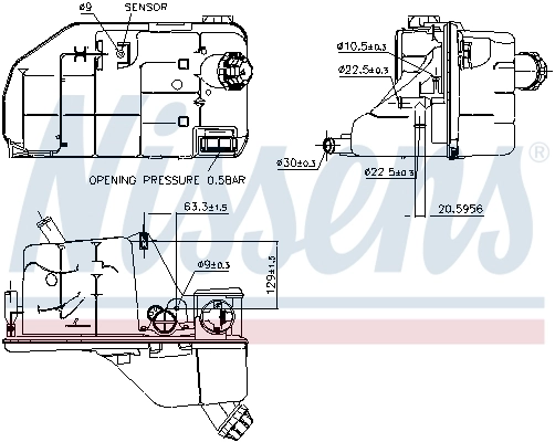 Купить 5003549 Volvo Водяной бачок системы охлаждения