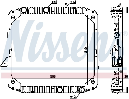 Радиатор 62747 Nissens