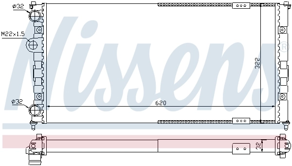 Радиатор 67308 Nissens