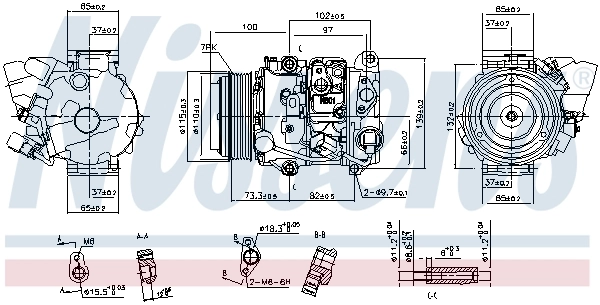 4711615 Denso Компрессор хладагента
