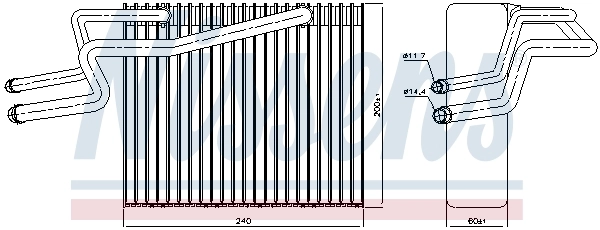 Испаритель кондиционера 92215 Nissens